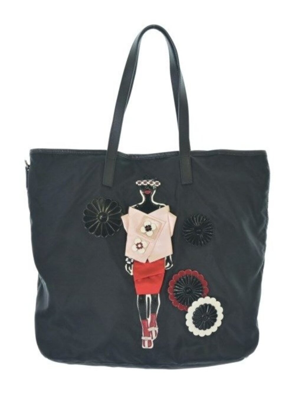 Prada Nylon Tote Bag Black